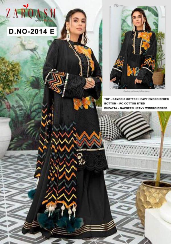 Zarqash Libaas Cotton Embroidery Palistani Style Salwar Collection 